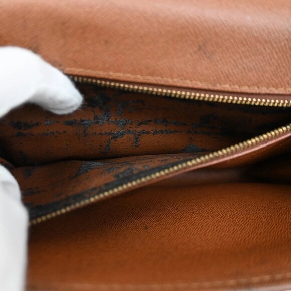 LOUIS VUITTON Bordeaux 2Way Shoulder Clutch Bag Monogram Leather - Picture 13 of 16